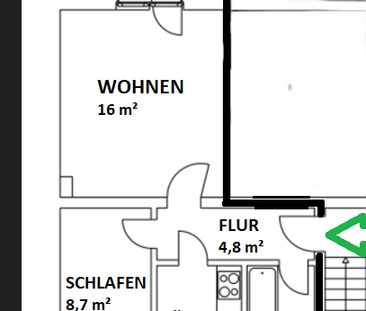 2 room apartment with balcony - Photo 1
