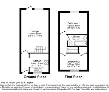 2 bedroom house to rent Grange Walk, Grange Road, Bishops Stortford... - Photo 1
