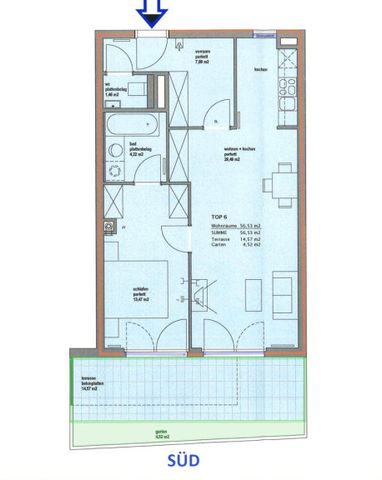 HELLES 2-ZIMMER-APARTMENT MIT GARTENTERRASSE ( BJ 2007 ) - Foto 4
