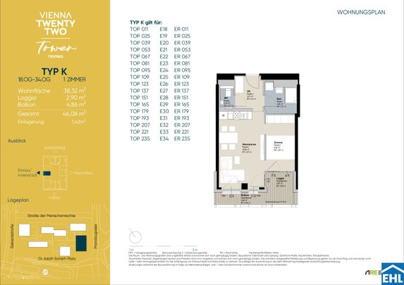Erstbezug – TOWER HOMES mit Rooftop Pool & Sauna bei U1 Kagran - Photo 1