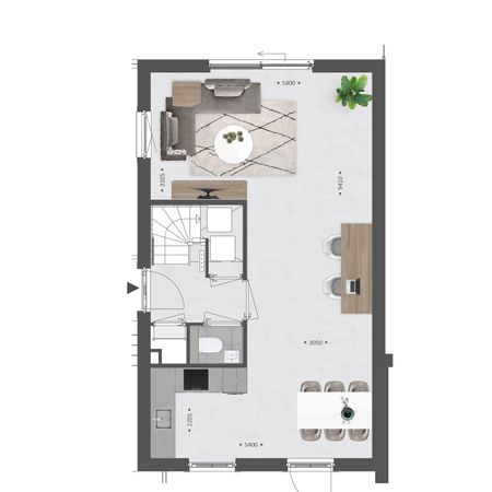 Huis te huur: Affuit 17 4612 RM Bergen op Zoom - Photo 3