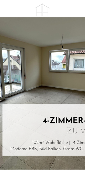 Hochwertige 4-Zimmer-Neubauwohnung mit Balkon & EBK – 73734 - Photo 1