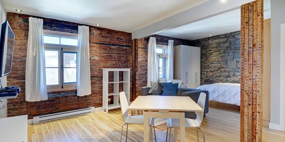 Colombier Loft Studio Entièrement Meublé à Louer Vieux-Québec Juillet 2026 - Photo 3