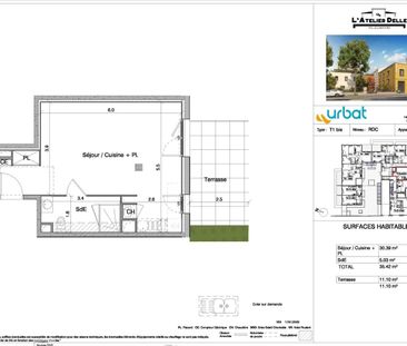 location Appartement T1 DE 35.42m² À VILLEURBANNE - Photo 6