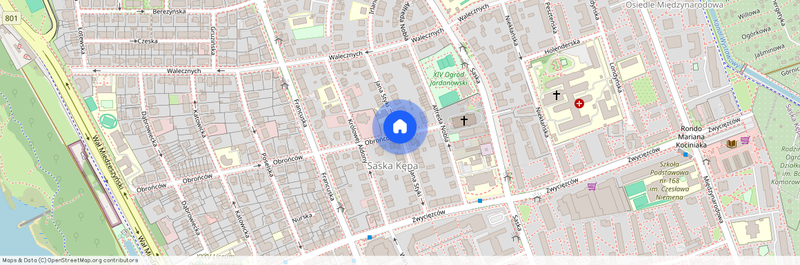 ul. Jana Styki, Saska Kępa, Praga-Południe, Warszawa, mazowieckie