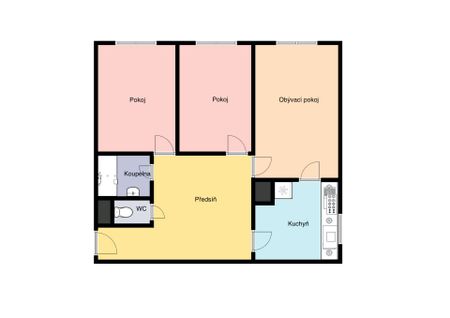 Pronájem bytu 3+1 65 m² - Photo 3