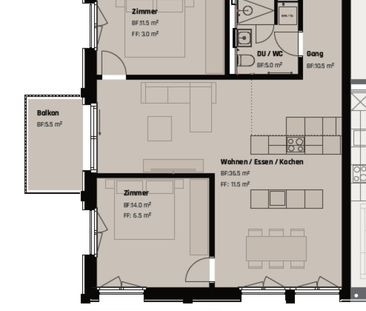 NEUBAU HIGHLIGHT: Hochwertige 3.5-Zimmer Wohnung an zentraler Lage - Foto 3