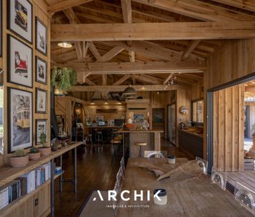 Architecture contemporaine en bois, cette maison de 200 m2 ouvre su... - Photo 2