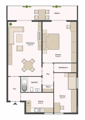 gemütliche Wohnung an zentraler Lage - Photo 3