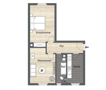 Neu! 2-Zimmer-Wohnung mit EBK & Tageslichtbad - Photo 5