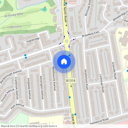 Great North Road, Newcastle Upon Tyne, NE3