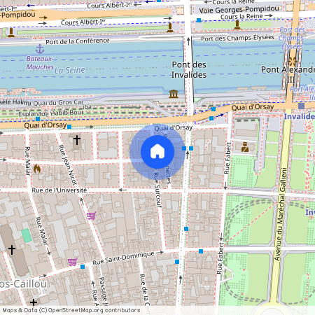 Appartement à louer rue Surcouf, Paris 7ème