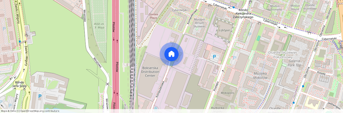 ul. Komputerowa, Służewiec, Mokotów, Warszawa, mazowieckie