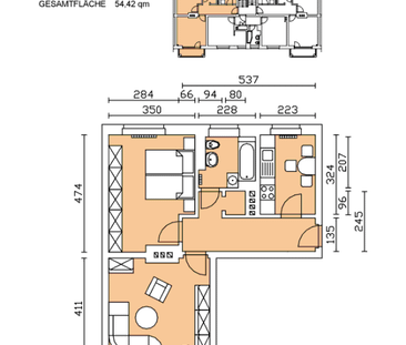 2-RWE mit Dusche und Balkon in zentrumsnaher Lage! - Foto 6