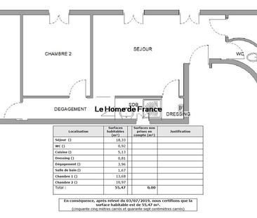 Location Appartement 3 pièces 56m² PARIS 5ème - Photo 3
