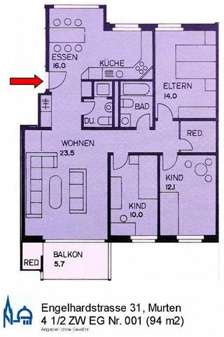 Wohnglück im Grünen (4.5-Zimmerwohnung ca. 94m2) - Foto 4