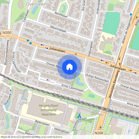 Overveen, 2051 HJ, Oranje Nassaulaan, Overveen