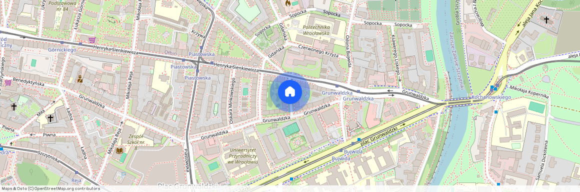 ul. Edwarda Suchardy, Plac Grunwaldzki, Śródmieście, Wrocław, dolnośląskie