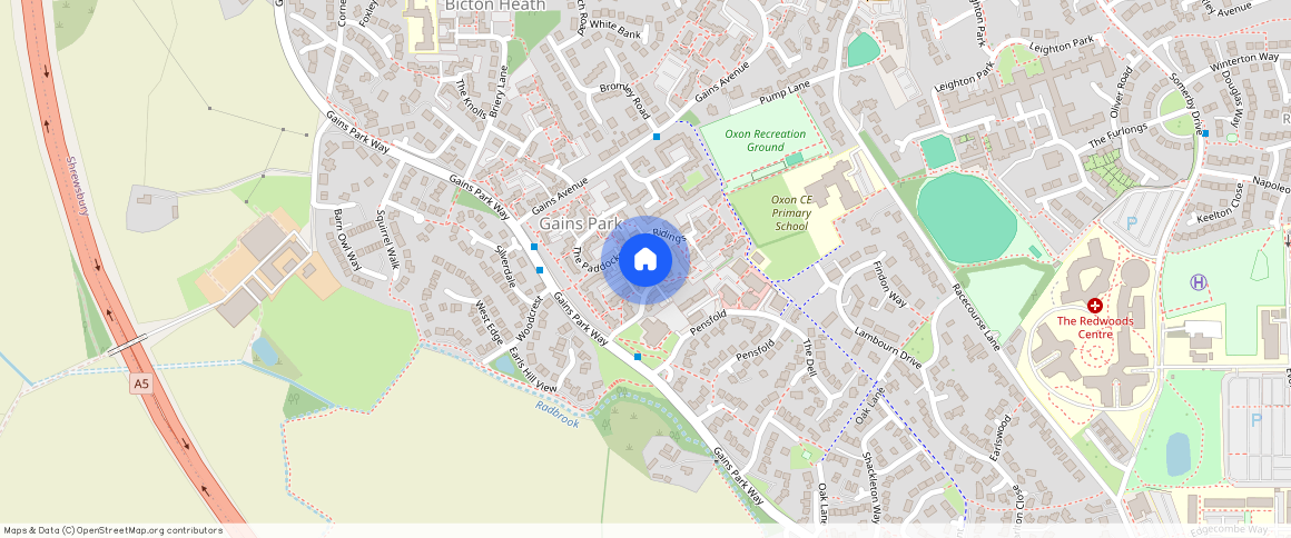 ** The Paddocks, Bicton Heath, Shrewsbury, Shropshire, SY3 5ER