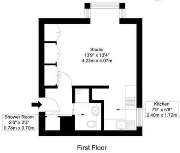 Studio to rent - Photo 1