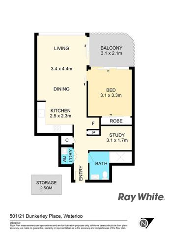 Crown Waterfall Apartment Available Now!! 1 BED + Study - Photo 2