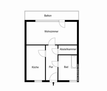 Die gefällt mir: praktisches 1-Zimmer-Single-Appartment - Foto 1