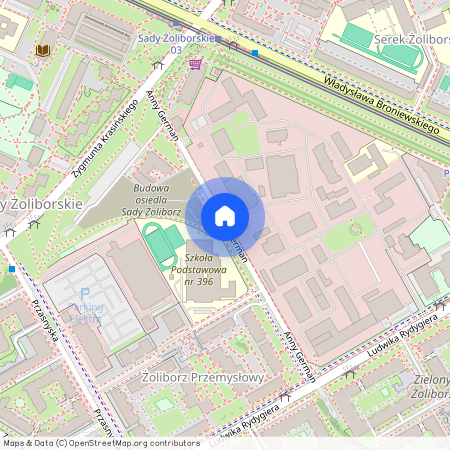 ul. Anny German, Sady Żoliborskie, Żoliborz, Warszawa, mazowieckie