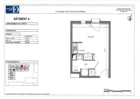 Location Appartement 1 pièce 22m² VILLENAVE D ORNON 33140 - Photo 4