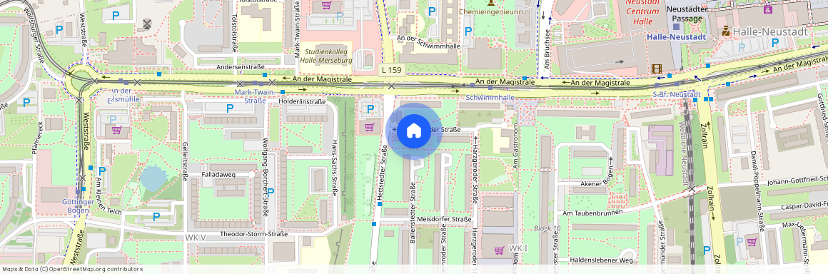 Harzgeroder Straße 6 ·, 06124, Halle (Saale), 1. Etage ·, Westliche Neustadt