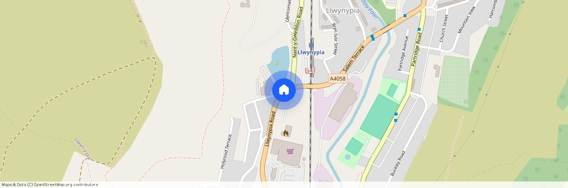 Glamorgan Terrace, Llwynypia, Rhonnda Cynon Taff.