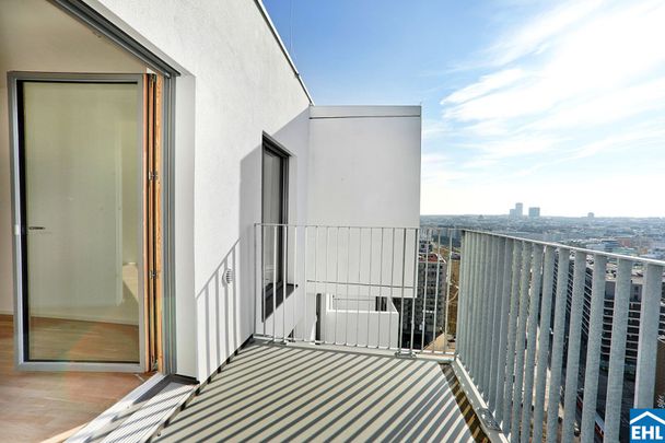 Sonnwendviertel: 2-Zimmer-Wohnung mit Balkon im 10. OG – Fitnessraum, Co-Working & Rooftop-Terrasse inklusive! - Photo 1