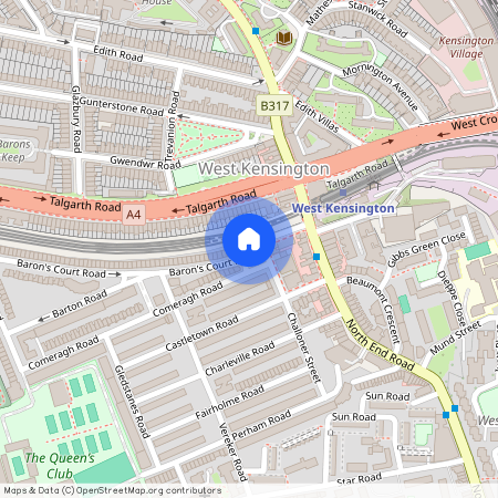 Barons Court Road, London W14