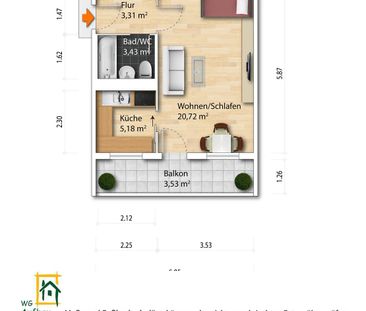 1-Zimmer Mietwohnung - Großzschachwitz - Photo 2