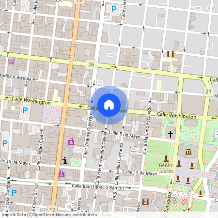 Calle Washington Ote 306-314, Centro de Monterrey, Monterrey, Nuevo León, 64000, MEX