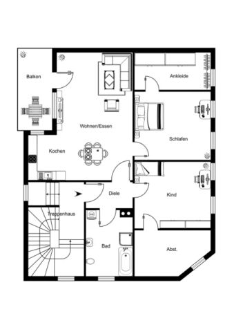 Schöne 3,5-Zimmer-Wohnung mit Balkon im Lassallehof! - Foto 3