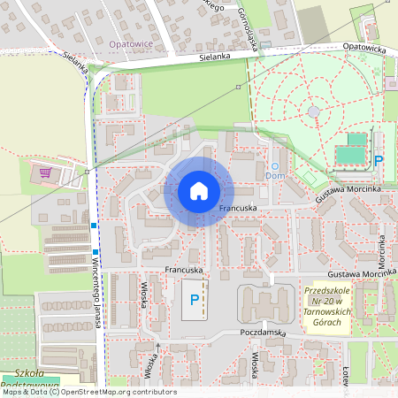 ul. Francuska, Tarnowskie Góry, tarnogórski, śląskie