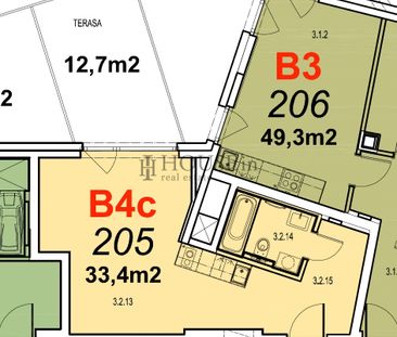 Pronájem bytu 1+kk 33 m2 - Photo 1