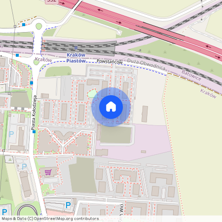 ul. Powstańców, Mistrzejowice, Mistrzejowice, Kraków, małopolskie