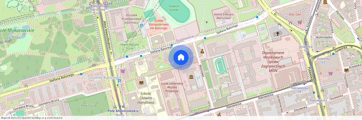 ul. Stefana Batorego, Stary Mokotów, Mokotów, Warszawa, mazowieckie