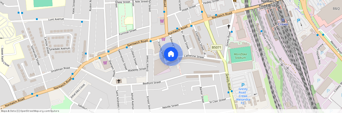 Room 2 @ 62 Catherine Street, Crewe, CW2