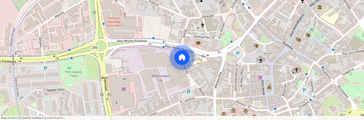 ul. Wandy, Centrum, Zielona Góra, lubuskie