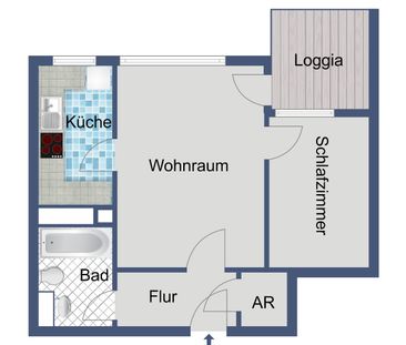 Ausschließlich WBS: Gemütliche 4 Wände! - Foto 1