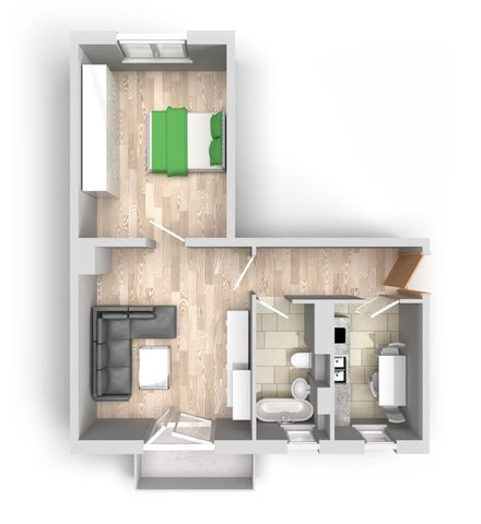 2-Raum-Wohnung Vogelweide 64 - Photo 4