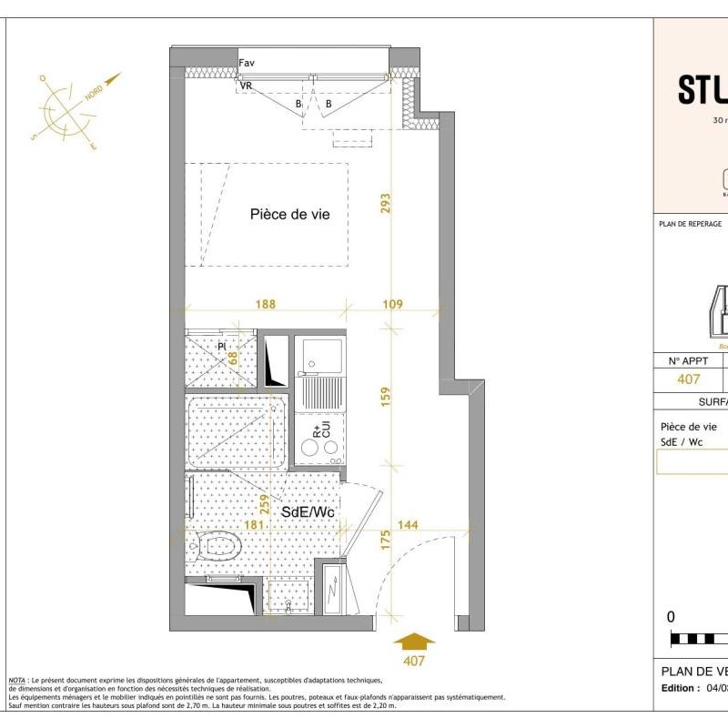 Location Appartement 1 pièce Meublé 18m² NANTES 44300 - Photo 2