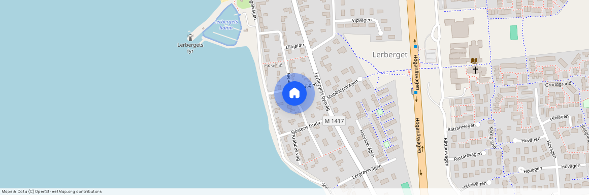 Mellangatan, Lerberget