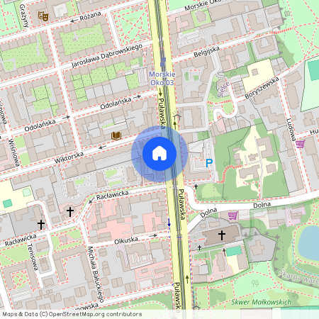 ul. Puławska, Stary Mokotów, Mokotów, Warszawa, mazowieckie