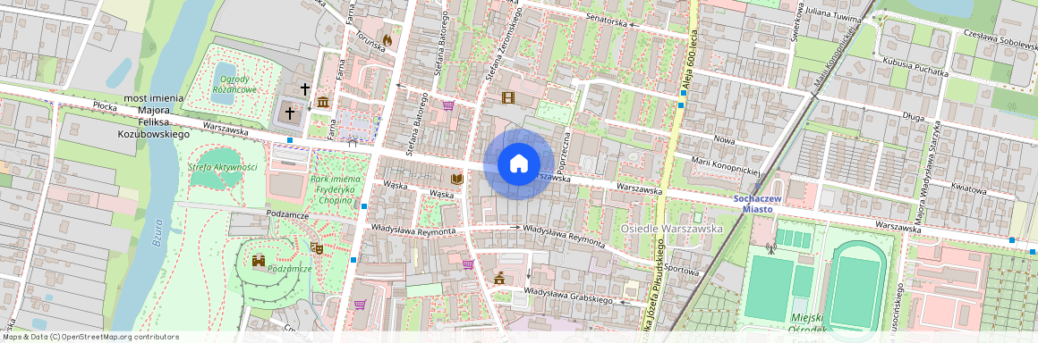 ul. Warszawska, Sochaczew, sochaczewski, mazowieckie