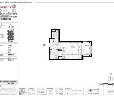 Location Appartement 1 pièce 27m² LE PONTET 84130 - Photo 2