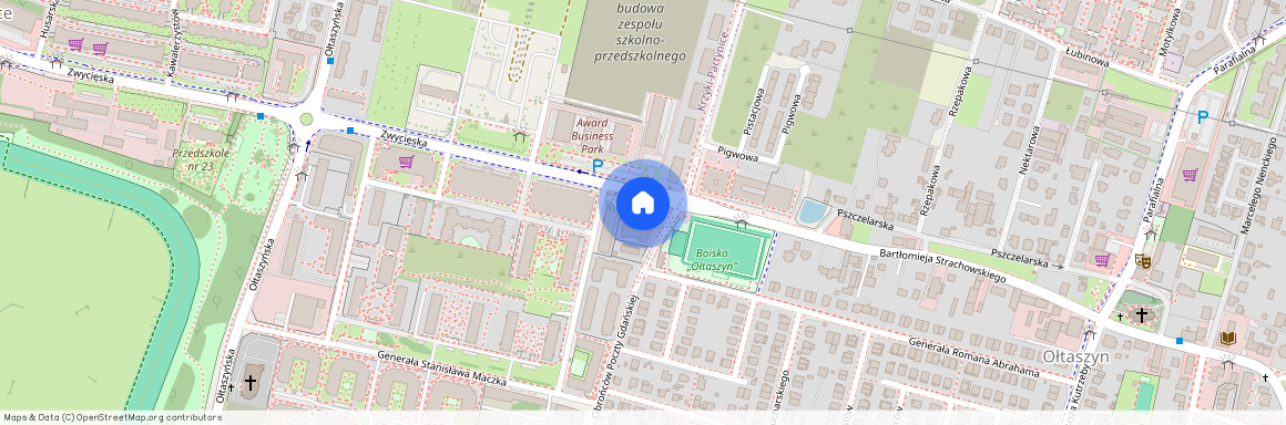 ul. Zwycięska, Partynice, Krzyki, Wrocław, dolnośląskie