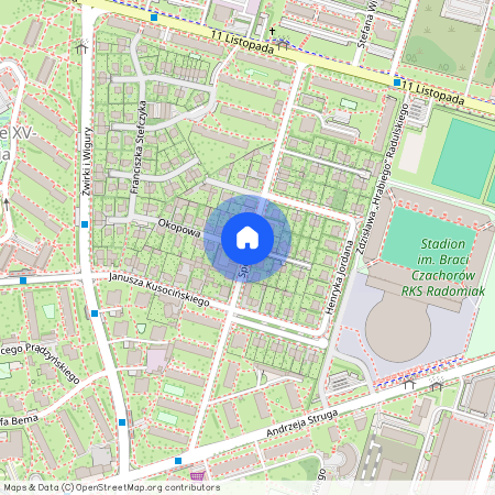 ul. Sportowa, Osiedle XV-lecia, Radom, mazowieckie